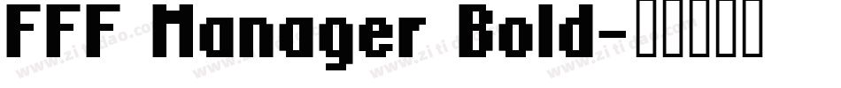 FFF Manager Bold字体转换
